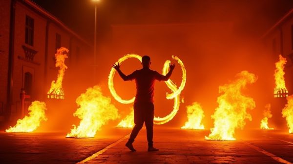 Vivre des spectacles de feu captivants avec Super Cho